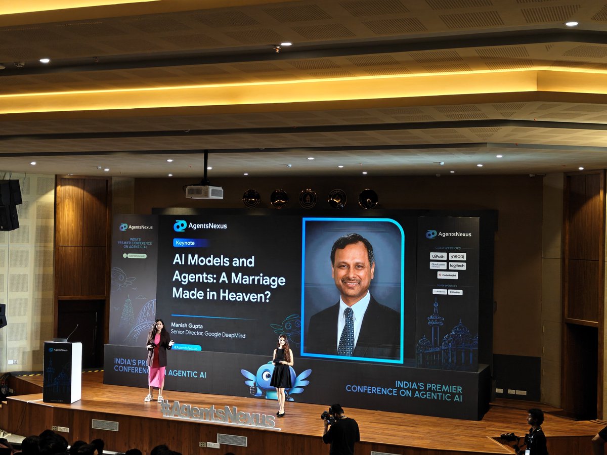 Rohan7958's tweet photo. Day 1 at @agentsnexus ✅
From multi-agent orchestration to production-grade AI infra - Bengaluru is buzzing with builders.
Excited to learn, connect, and level up my agentic AI game. 🧠⚡
#AgentsNexus
#AgenticAI #Bengaluru #AI https://t.co/tAVORZCGxR
