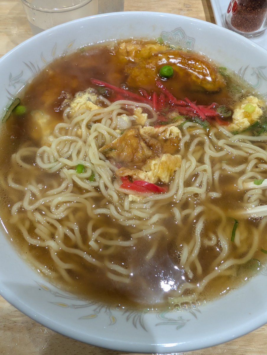 honoca_62's tweet photo. 本日の晩御飯、展示会会場近くにある中華食堂桂苑（ケイエン）さんの天津メンです。
お腹空いて写真撮る前にちょっと食べました（笑）
#ガンプラジオ
#ガンプラジオラーメン部 https://t.co/7EuQCOf8eB