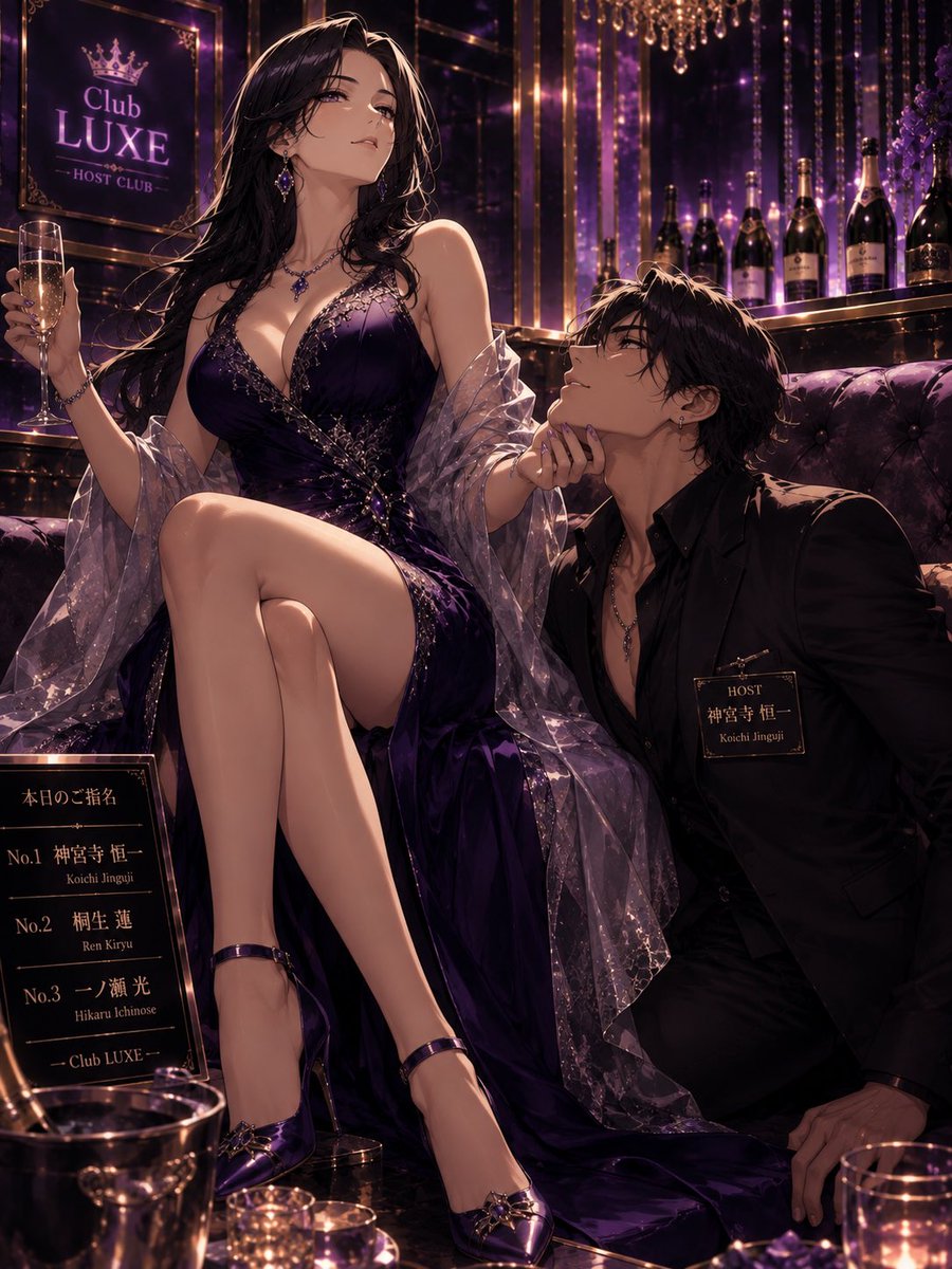 6mon1000's tweet photo. AIたちと延々とエロチカ小説の設定を
こねくり回りているわけですが、
できたキャラがこんなことを
しているシーンを描いて！！すると
いい感じに仕上げてくるの���、楽しい。

オジサンが美女っぽい何かに変身して
イケメンホストを彼氏にして
うんぬんという感じだが、
小説公開しないと意味がない。 https://t.co/eU7MeG9kNY