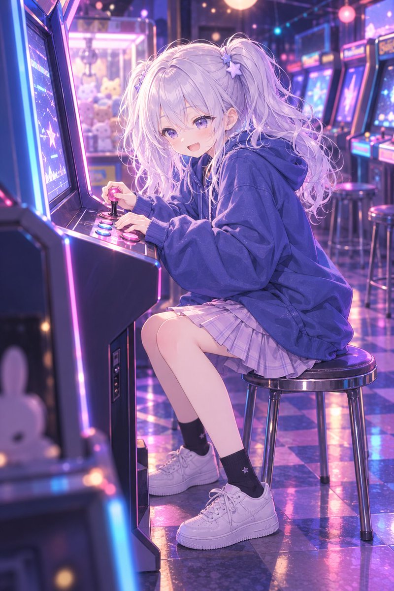 rinpamarumaru's tweet photo. 土曜の夜、昔ながらのゲームセンターで、音に誘われて足が止まった。

一回だけのつもりが、「あと少し」を何度も繰り返してしまう。

結局、景品は取れなかったけれど、夢中になって笑った時間はちゃんと持って帰れる。

今日は勝ち負けより、遊べたことに花丸。明日は少し寝坊しよう🎮 https://t.co/GyT0vauk3i