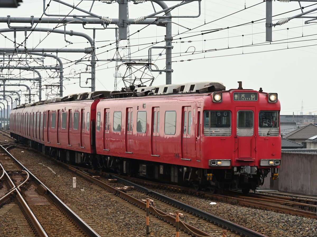 Mizunya333's tweet photo. 数ある名鉄の車両の中でも、この100系だけは、地下鉄線内や高架の都市型路線に特によく似合うと思います。 (2026.08.30撮影・名鉄 犬山線 石仏~布袋) #100系 #114F https://t.co/LeU7g1b6me