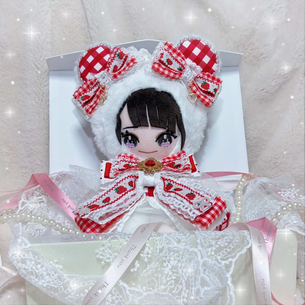 amucha_nui's tweet photo. ᴺᴱᵂ♡
あかチェックのぬい服（着ぐるみ）です❤️🤍
15〜16cmのぬいちゃん用です（着用はノイミーエメグリぬいちゃん.:*♡）
メルカリにて出品中です⑅

#ハンドメイド　#着ぐるみ
#ぬい服　#ゆめかわ
#あむちゃ屋さん https://t.co/DN4ejJ0tQZ