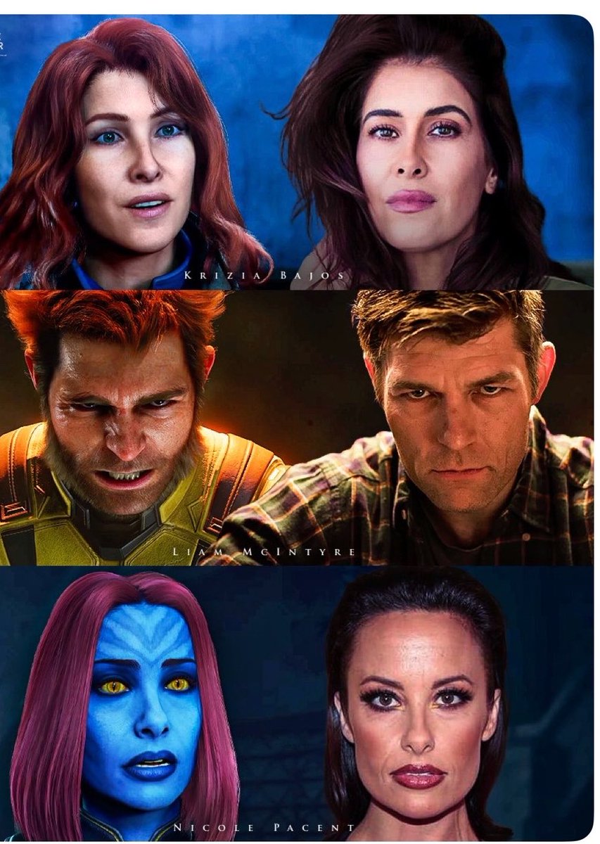 Sidehustlepoint's tweet photo. Marvel's Wolverine real-life actors vs game models https://t.co/eRYoZ2kd1h