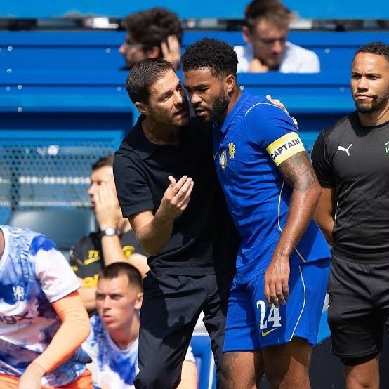 twiceatwt's tweet photo. 🚨🔵 Xabi Alonso has tipped Reece James to become one of the best midfielders in world football.

Honestly, I've been against James playing in the middle of the pitch for a while now but lately I've been leaning towards it.

Pairing him and Caicedo/Lavia as a pivot has its downsides, but also some real upside. Looking at last season games, 3-0 vs PSG, 3-0 vs Barcelona, 4-1 vs Aston Villa, 1-1 with 10 men vs Arsenal all had Reece in midfield. 

Those weren't just decent results. Against PSG he helped smother our midfield in the CWC final. Against Barça he was in the double pivot and we controlled the game. Against Arsenal he was outstanding after Caicedo got sent off and we still took a point we probably deserved more of. The pattern is hard to ignore!

So yeah, I've come around on it. I hope we see him in midfield against Arsenal this weekend. At this point it feels like one of the better versions of this team.#CFC