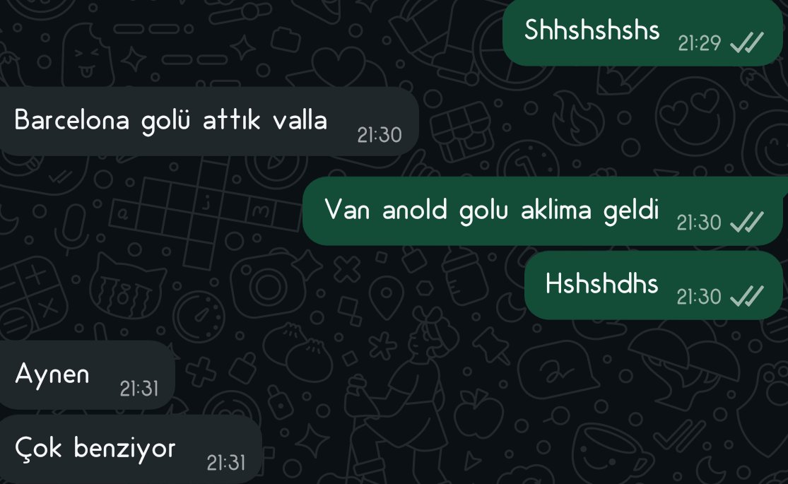 ByRmErkan0's tweet photo. @MarcaGala1905 Yalnız değilsin shhshsh dün golden sonra geçen muhabbet 😄 https://t.co/qRgNS6IYsP