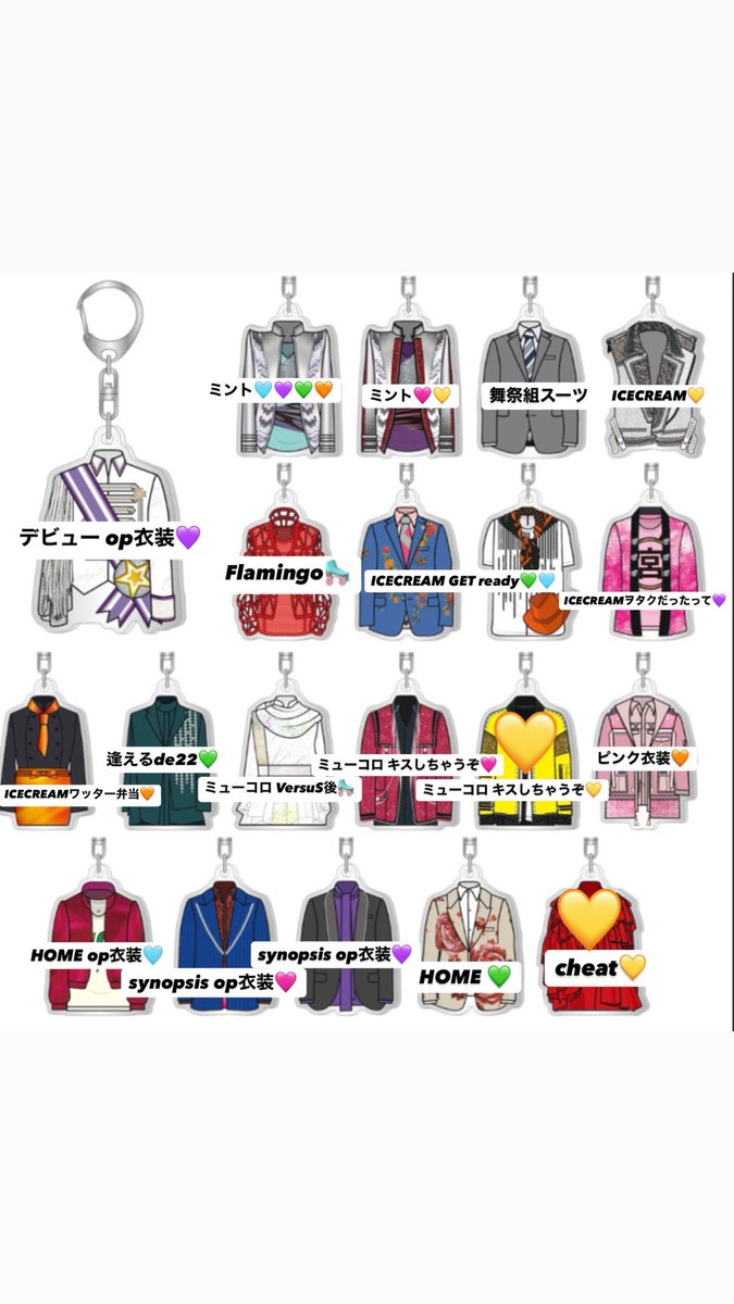 yutacham_17's tweet photo. Kis-My-Ft2 The Couture 衣装展 トレーディング衣装ルックキーホルダー アクキー 
交換を探しております。

【求】 玉森 💛

【譲】 画像参照
【取引】9/12広島手渡しor郵送📮
比率違い🉑
お心あたりの方がいらっしゃいましたらご連絡お願いいたします。
#キスマイ衣装展 #キスマイ交換 #キスマイ https://t.co/0UsFAJ639l