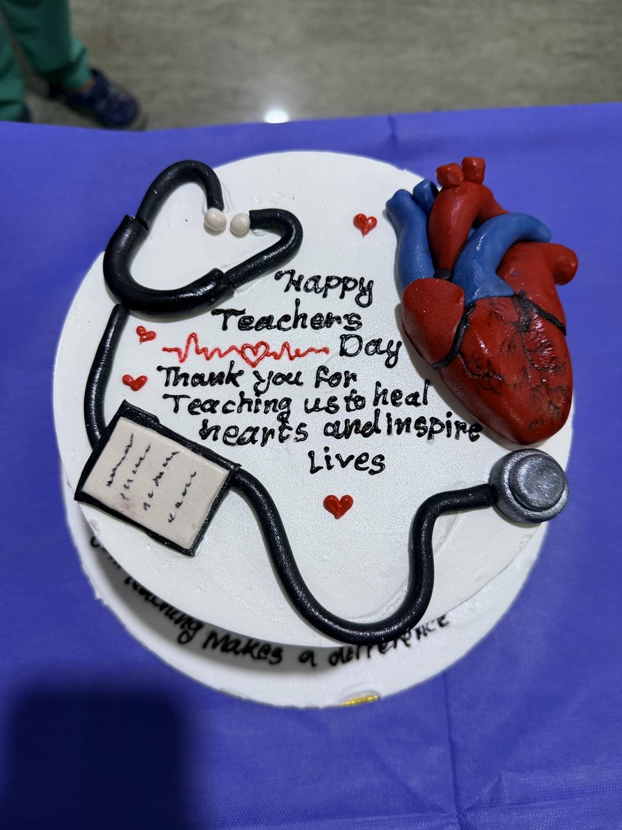 nadig_cardio's tweet photo. #teachersdaycelebration in our cardiology dept @ NH hospital Shivamogga
- thank you all #CardioTwitter and #MedTwitter folks for spreading knowledge https://t.co/bsY3QgNiTy