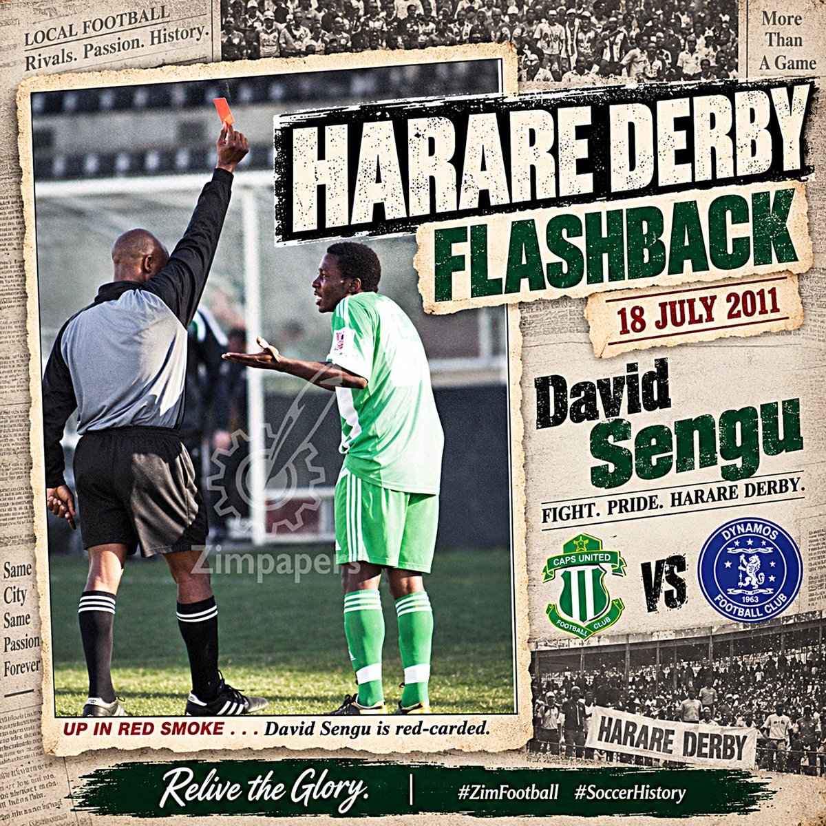 HMetro_'s tweet photo. #HarareDerby 

CAPS United v Dynamos 

Kick-Off: 3pm

📸 : @ZimpapersCentre https://t.co/cq59IwB9I6