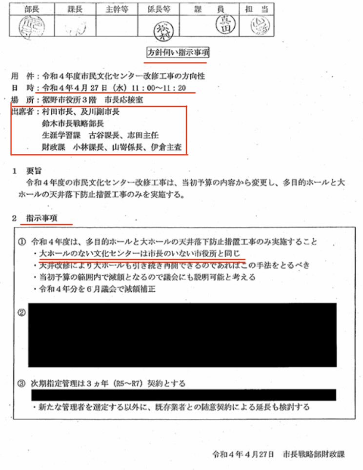 SprinklerAccid's tweet photo. 2022年、危険だから閉鎖することにした大ホールを村田悠市長は「市長のいない市役所と同じ」として閉鎖の決定を撤回。

2026年9月の利用再開も「安全性に問題がある可能性があるが、市や指定管理者は責任を負わないので利用してください」というもの。

#裾野市
#裾野市民文化センター https://t.co/zDuCiWLVC7