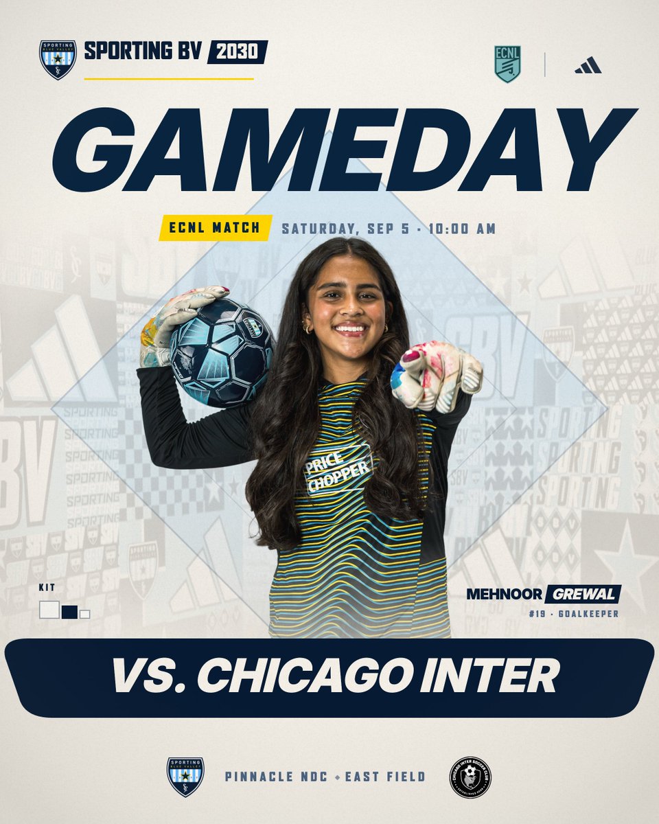 sbv2030ECNL's tweet photo. First one that counts.
vs. @chiINTER 
Today, 10:00 AM
Pinnacle NDC, East Field

@SBV_ECNL @SPORTINGBV @ImYouthSoccer @ImCollegeSoccer @TheSoccerWire @TopDrawerSoccer @PrepSoccer @ECNLgirls https://t.co/Z5HlzBtojC