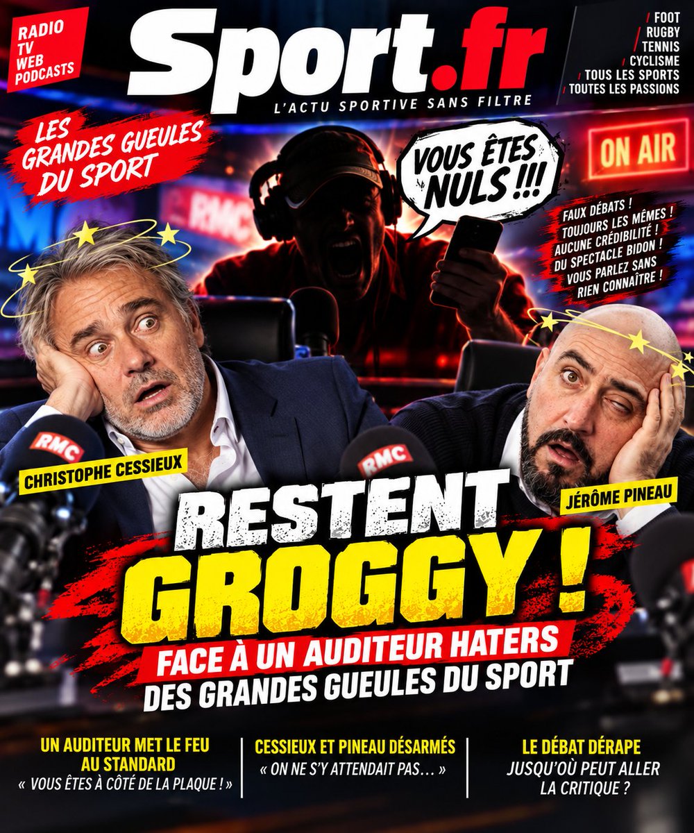 plouy17's tweet photo. 🚨 GROSSE TENSION aux GG du Sport ! 💥
@ccessieux06 et @jerome_pineau5 restent GROGGY après le passage de Micka46, le hater du jour. 🎙️🔥
Un auditeur sans filtre qui n’a clairement pas appelé pour distribuer des compliments ! 🤣
#GGDS #RMClive
Écoute la grande gueulante https://t.co/WhvMoSxVJp