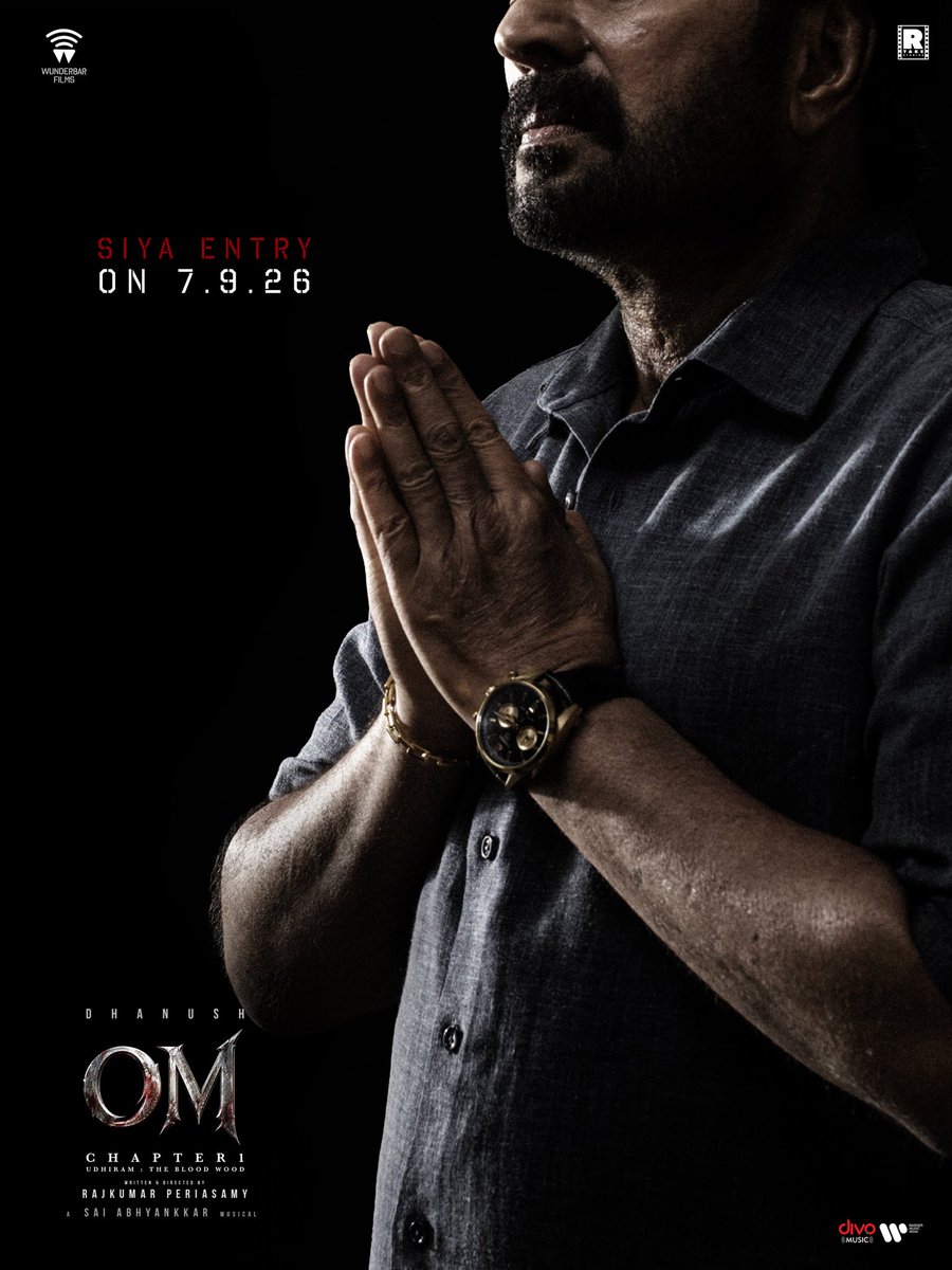 Rajkumar_KP's tweet photo. Siya entry from Sept 7th, 2026 #OM
For @mammukka Naanum marana waiting, like all his fans worldwide 

#OMChapter1 #UdhiramTheBloodWood
#Mammootty #Siya 

@dhanushkraja @RTakeStudios @wunderbarfilms @Sai_Pallavi92 @sreeleela14 @SaiAbhyankkar  @Shra2309 @azy905 @theSreyas @sandy_sashr @vishurams @Ezhil_DOP @kalaivananoffl @iamSandy_Off @kavya_sriram @kabilanchelliah @rajeevan69 @JamRokr @kuchirayar73 @WarnerMusicIN @divomusicindia @ManojMaddyMM @RIAZtheboss @parasriazahmed1 @teamaimpr