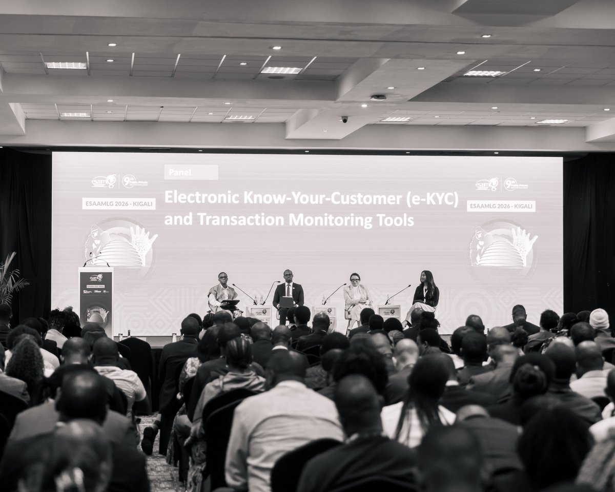 BPRbankrw's tweet photo. The 9th @esaamlg Public-Private Sector Dialogue is bringing together key sector leaders to explore how digital financial services can expand financial inclusion while strengthening efforts against money laundering and terrorist financing. 

Joining the panel on Electronic Know-Your-Customer (e-KYC) and Transaction Monitoring Tools, our Head of Compliance and Internal controls, Steven Ndahiro, shared BPR Bank’s experience in using risk-based onboarding and trusted digital identity to make financial services more accessible. “The future lies not in reducing controls, but in making them smarter through digital identity, advanced analytics, stronger fraud controls and customer-centric technology.”

 At BPR Bank, this approach is helping bring more people who were traditionally excluded into the formal financial system.

#ForPeopleForBetter
