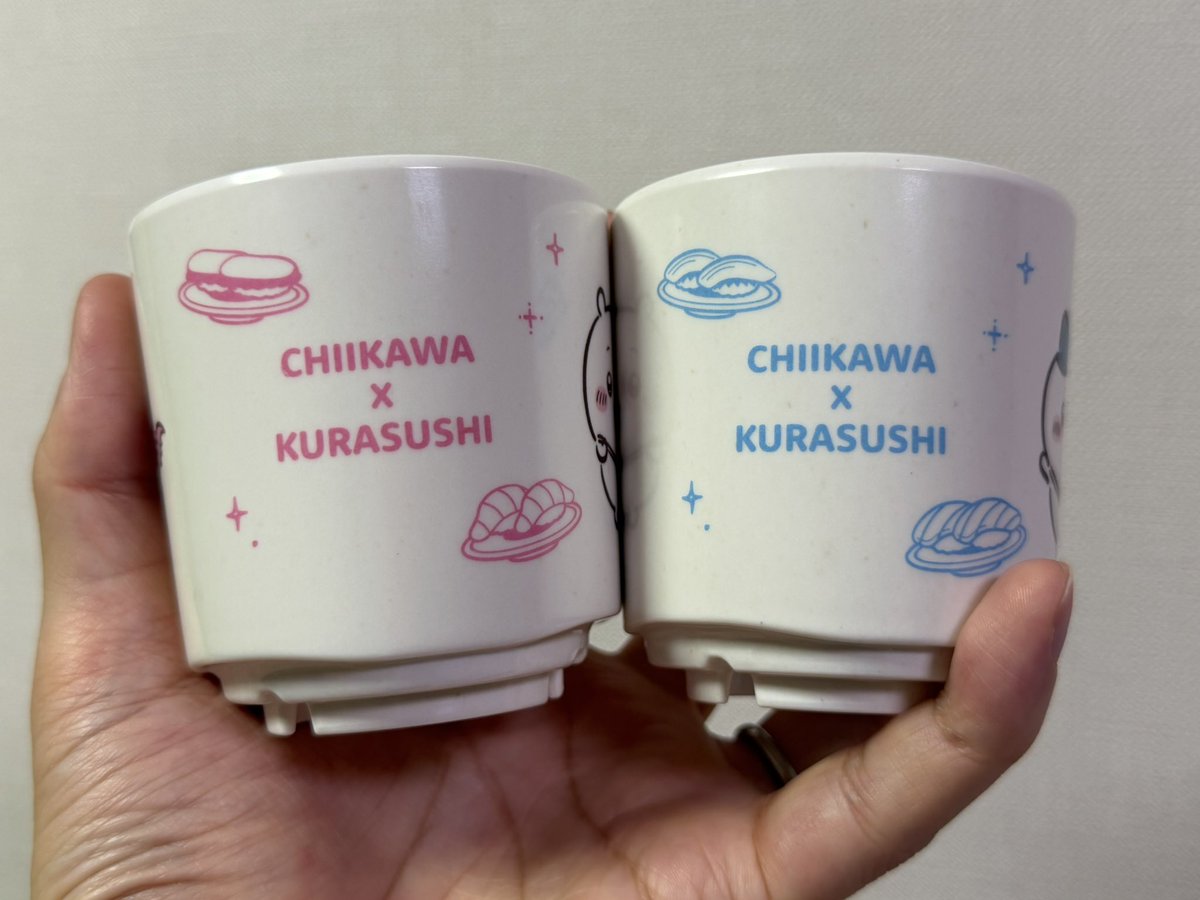 eguri89's tweet photo. 先ほど、くら寿司で食べてる途中にキャンペーン中止のお知らせが来て驚きました。

結果、奇跡的なタイミングでちぃかわ湯呑みをゲットしてしまいました…大切に使わせていただきます。 https://t.co/uqZVub3kyM