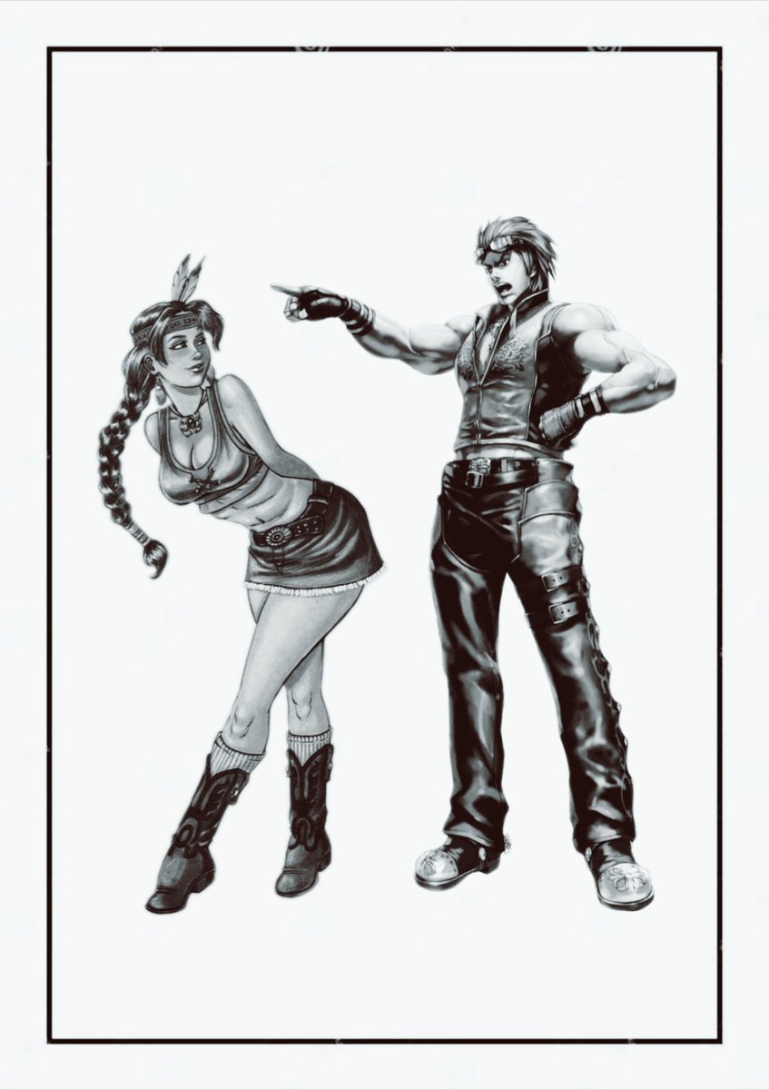 florrm_2001's tweet photo. In black and white ⚫⚪

#Hwoalia #Hwoarang #Juliachang #fanart #Hwoarangxjulia #Tekken #couplefanart https://t.co/R7gFmJfpbT