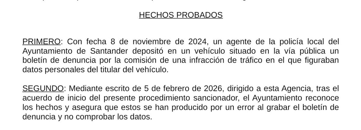 caty_pou's tweet photo. 📌 PS-00254-2025 (09/2026)
#Ayuntamiento
✅ Agente👮🏽‍♂️que deposita en un 🚗 situado en vía publica un boletín de denuncia por la comisión de una infracción de tráfico en el que figuraban datos personales del titular del vehículo
💥 Infrac. art. 5.1.c) RGPD
https://t.co/VncVLpNyF3 https://t.co/ampFr7Y5Y5