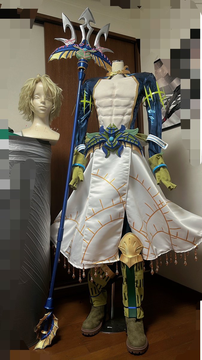 ryomikk_a's tweet photo. 終末のワルキューレ
ポセイドン衣装できました🔱 https://t.co/ZMOrZcOe24