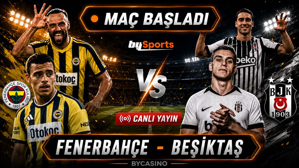 bysportsdaily's tweet photo. ⚽ #FBvBJK DERBİ BAŞLADI!

🟡🔵 #Fenerbahçe 'liler, ⚫️⚪️ #Beşiktaş 'lılar
Derbiyi #CANLI İzlemek İçin Üyelik Almanıza Gerek Yok!

Üyeliğe Para Vermek Yerine Şans Kutusu Alın, HEM Şansınızı Deneyin Hemde Maç�� Bizden #Ücretsiz İzleyin;
https://t.co/szSYVzNSRi https://t.co/Lpm5W4rCyS