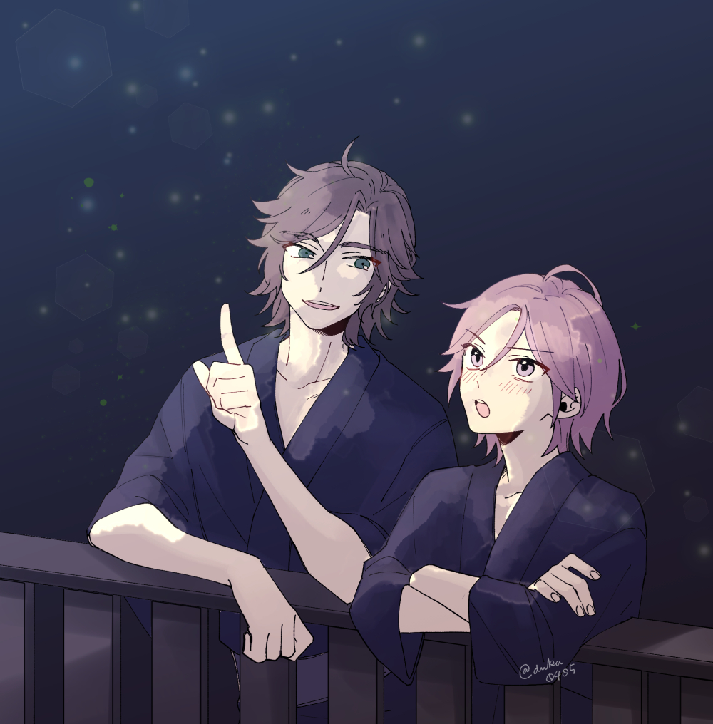 duka0405's tweet photo. 花火観ながらめちゃくちゃいちゃいちゃしてたね(妄想)(狂)(幻覚) https://t.co/9sXUznDu0Q
