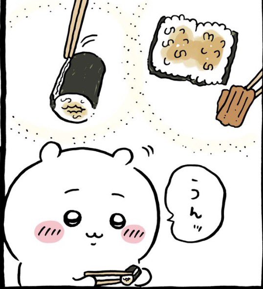 iteeeeeyooooo's tweet photo. ちいかわ、お前くら寿司の中抜きを表してたんだ… https://t.co/TTXTXToCws