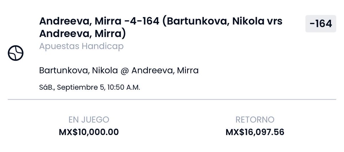 LosPicksDeZeus1's tweet photo. El pick del día🎾
Suerte 🍀 

#Tennis
#UsOpen
#apuestasdeportivas
#tendencia https://t.co/sz1ekS1uIx