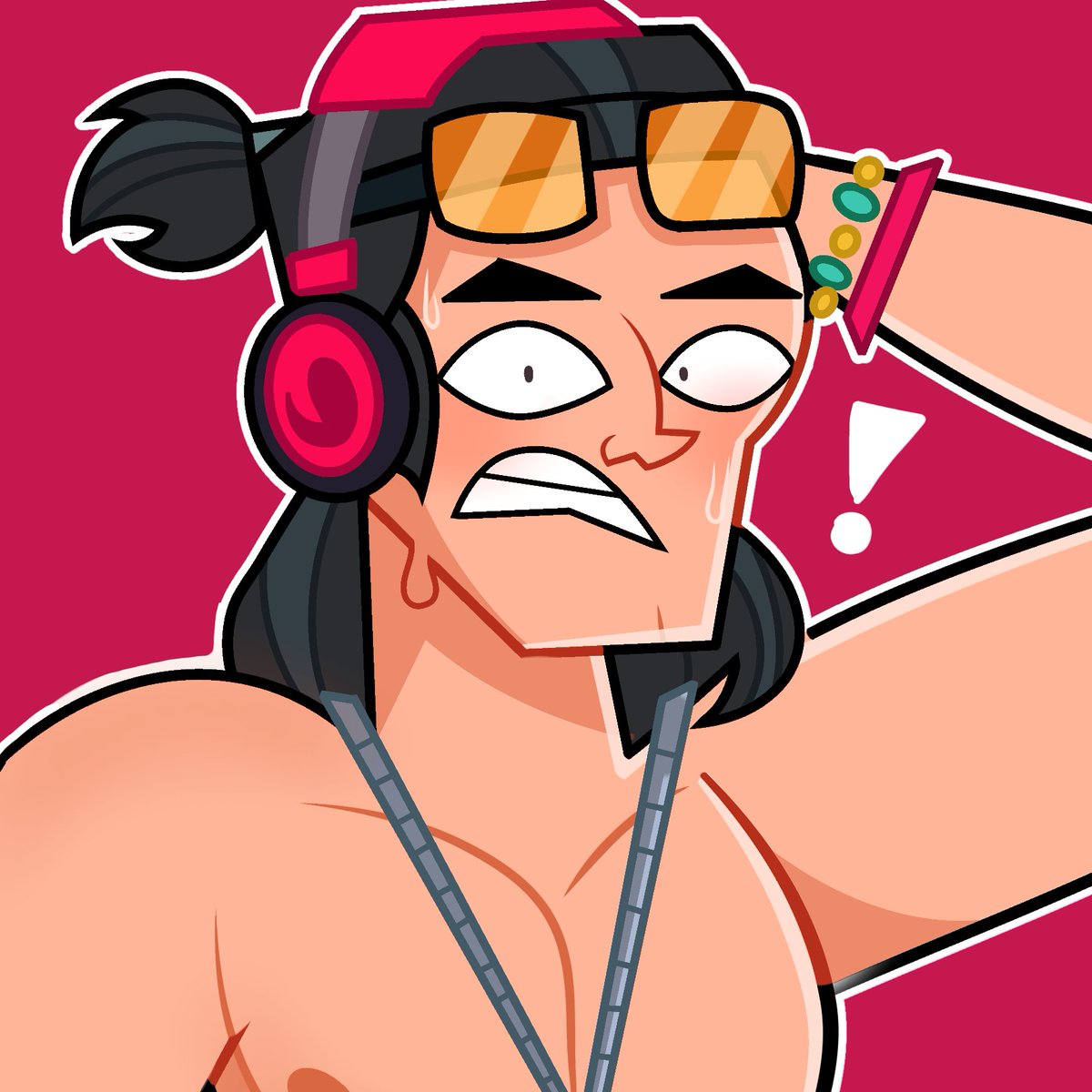 Cryhkz's tweet photo. Idk guys 🎧 he's embarrassed...

#disventurecamp6 #dctwt #campamentodesventura #DvcMark #disventurecamp https://t.co/HuWB1OQVCq