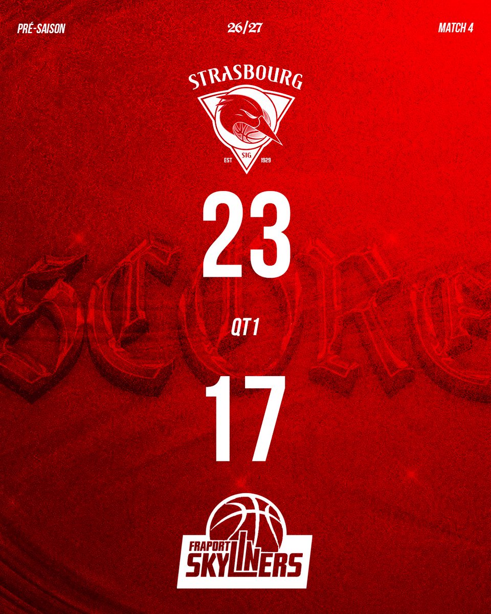 sigstrasbourg's tweet photo. QT1 | SIG Strasbourg - Francfort Skyliners

+6 pour nos SIGmen après 10min de jeu

#gosig #strasbourg https://t.co/ufqzlfvHaS