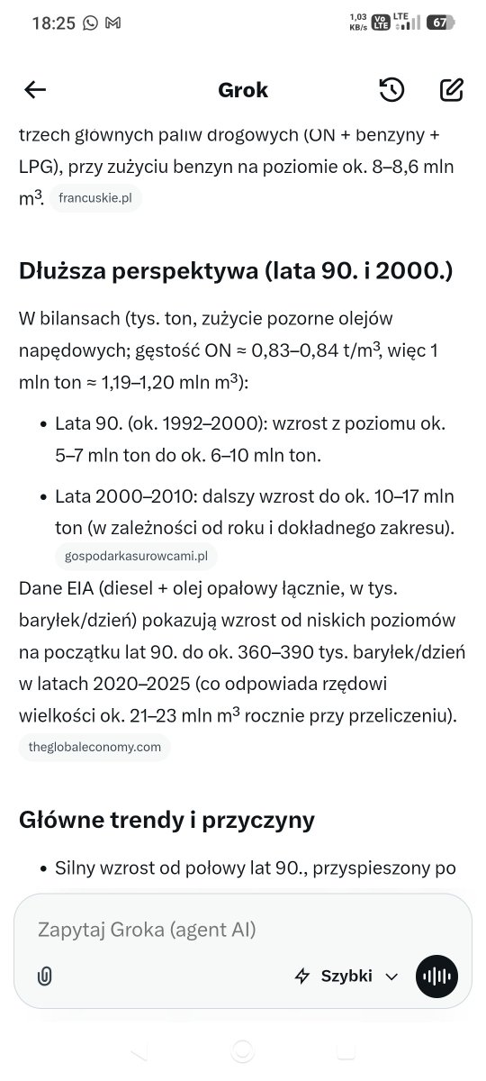 jurzyk33185's tweet photo. @Mr_Agr0 @AdamJ16637 @BatugWojciech A tu statystyki zużycia ON. https://t.co/kPcOnlYa9T