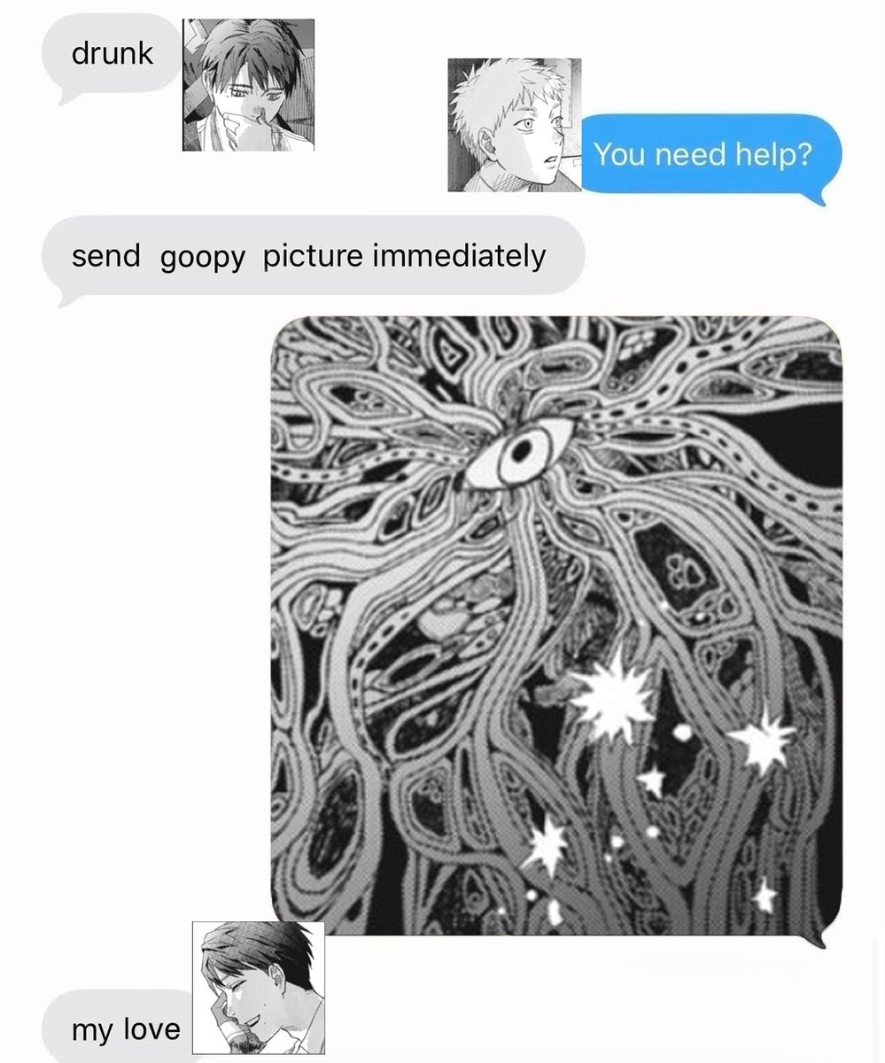 littlepikmins's tweet photo. Drunk Yoshiki requesting 'Hikaru' send him pics of him in goopy form because he loves his monster so much! https://t.co/TY70RUb7X4