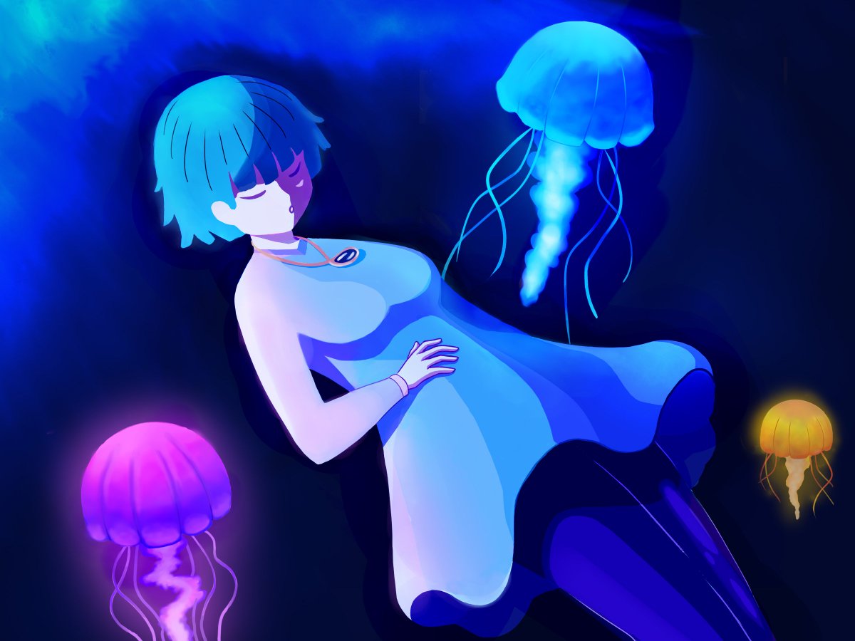 NowherePolaris's tweet photo. Jellyfish #Oc #Artshare #Smallartist  #Digitalart #Artmoots https://t.co/qo4ASYJiHQ