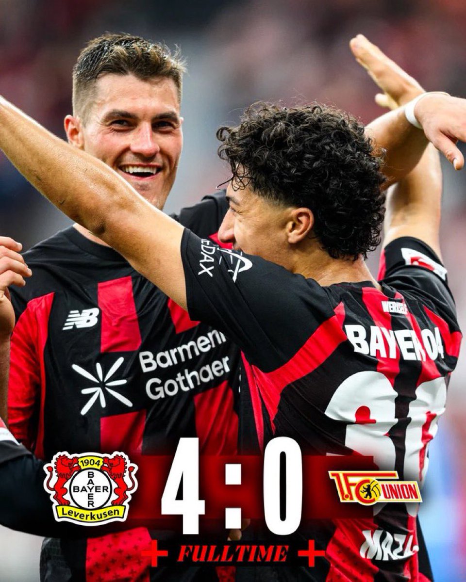OptaJunia's tweet photo. 15 - Bayer Leverkusen are unbeaten in their last five Bundesliga home games against Union Berlin (W4 D1), outscoring them 15-0 in that run.

Fortress. https://t.co/SPX0UyNAJy