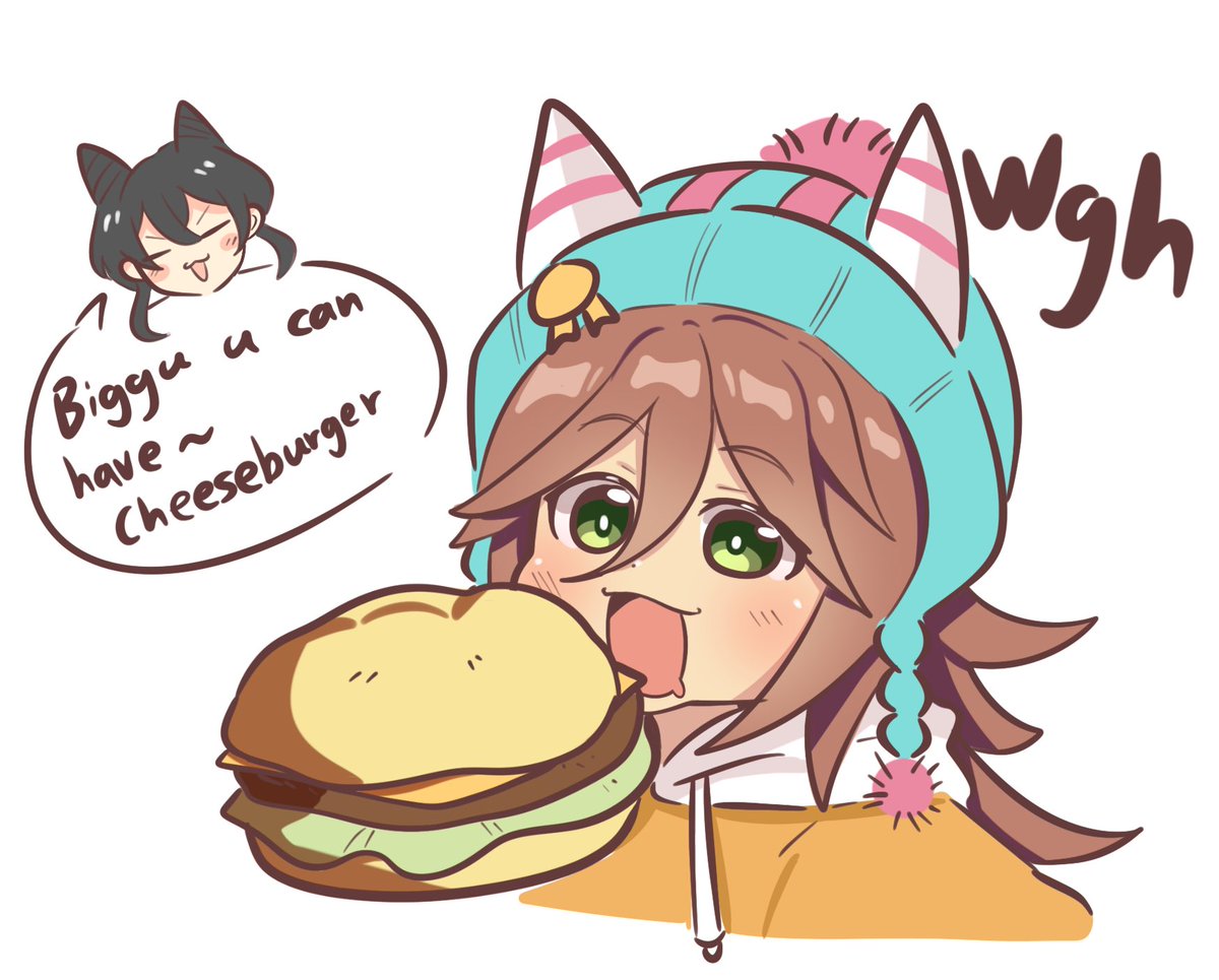 1ofAgnesDigital's tweet photo. Biggu you can have cheeseburger 🍔🐱 https://t.co/8BMr183N9o