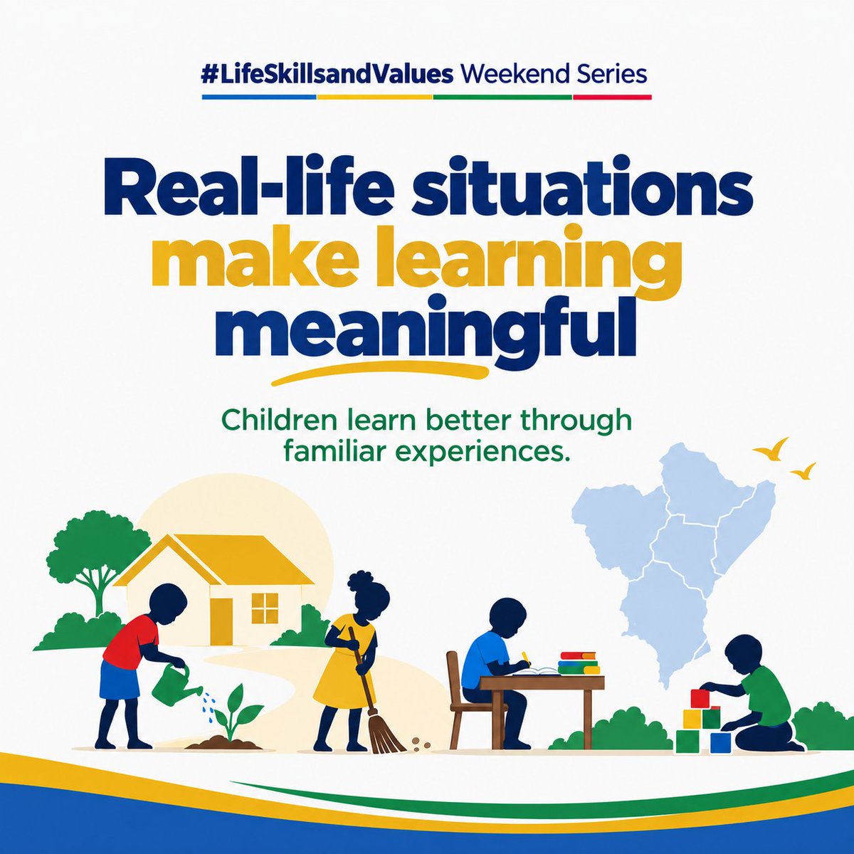 UwezoUganda's tweet photo. 📢As we slowly step away from the 2026 #EAC Regional Education Conference, we are carrying with us rich insights from the #LifeSkillsAndValues workshops and presentations.

Three messages stood out: 
👉Learning becomes meaningful when linked to real life; 
👉Children show skills in different ways and; 
👉Creativity begins with thinking.

Our #WeekendSeries on building 21st-century skills continues! This holiday, @UwezoUganda encourages parents/guardians to seize this special time-since these vital skills are best nurtured right at home 🛖🏚️ and within our communities. Let's work together to get every #child ready for the future!

#LifeSkillsAndValues #CriticalThinking #CreativityandInnovation #Collaboration #SelfAwareness #Communication #ProblemSolving #Respest #Empathy #Curiosity #Love