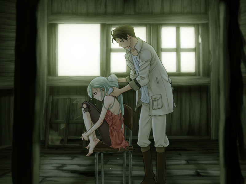 MISAKNINA's tweet photo. これは一体何なのだろう。無言の中、男はただ黙って雨に濡れた白い髪を梳きながら、言葉を待ち続けていた。

たとえ弱者の寄り添い合い、傷を舐め合うだけだったとしても、守りたいという気持ちに偽りはなく、その見返りとしての信頼も決して軽いものではない。

これが愛でなければ、愛とは何か。 https://t.co/kYk9tIfJFd