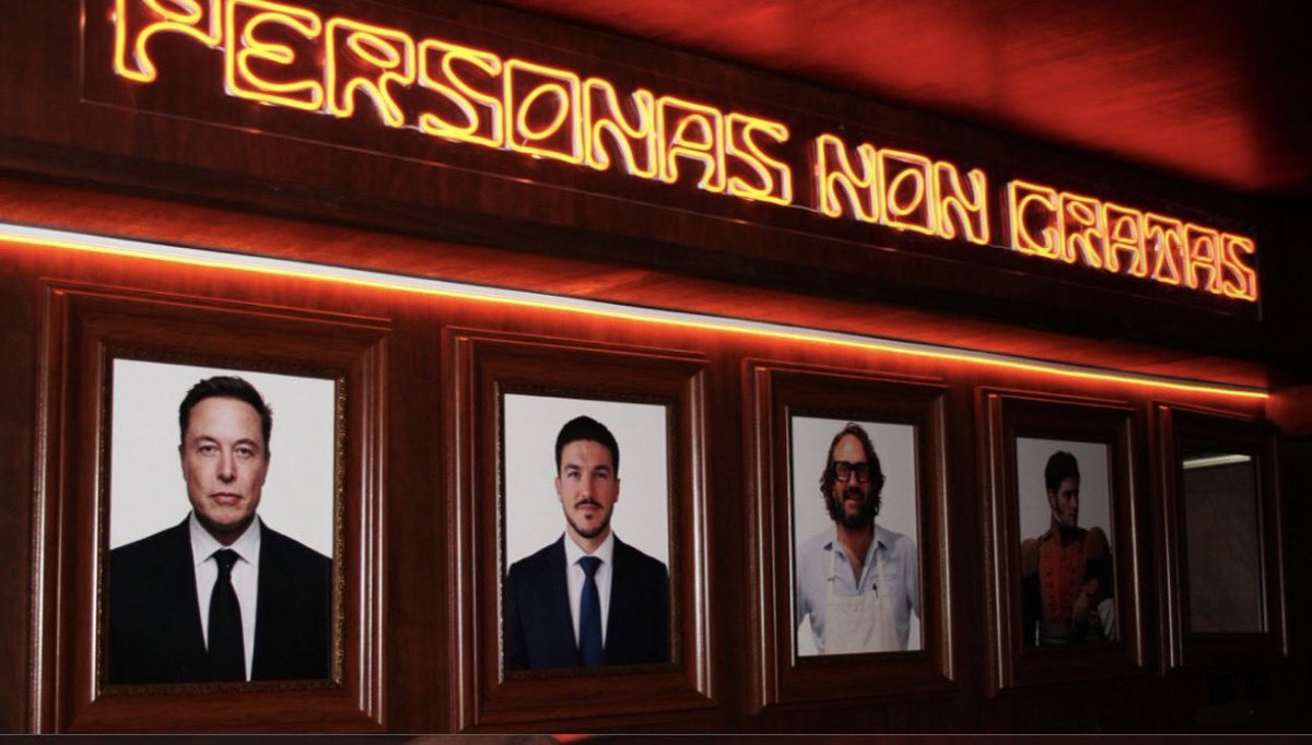 iiiitsandrea's tweet photo. They have a wall of
persona non grata and Elon is on it https://t.co/YSaVenkhkG