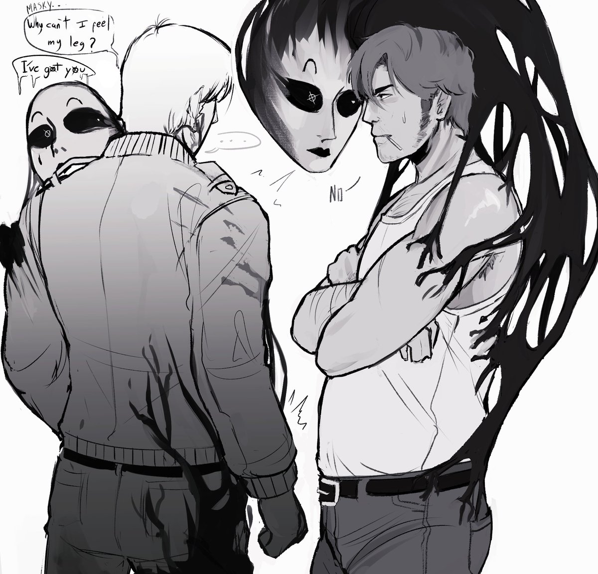 n_nicaela's tweet photo. symbiote Masky https://t.co/XpLiebngO0