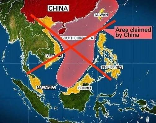 nvminh369's tweet photo. HOÀNG SA, TRƯỜNG SA LÀ CỦA VIÊT NAM. TRUNG QUỐC BỒI ĐẤP ĐẢO NHÂ TẠO TRÁI PHÉP LÀ HÀNH ĐỘNG GÂY HẤN.

TRUNG QUỐC LÀ KẺ KHẨU PHẬT TÂM XÀ, TÔN THỜ CHỦ NGHĨA BÀNH TRƯỚNG THÔ BẠO. https://t.co/BFFqCH38z6