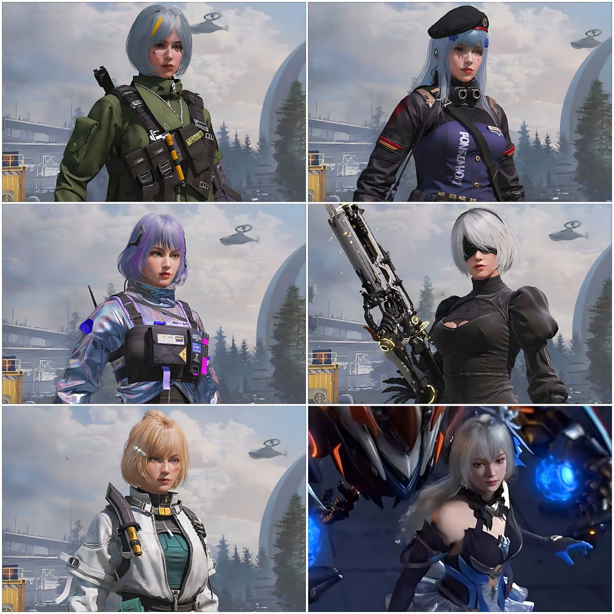 Leng_arts's tweet photo. CODM Kestrel character, default to all collab skins 🙌🏻😍
#HonkaiImpact3rd and #codm

Kestrel Default skin
Twilight Crescendo GFL
XingTong - Dancer of Discord 
YoRHa No. 2 Type B (2B): Part of the Nier 
Coefficient 
Kestrel — Herrscher of Reason (Honkai Impact 3) https://t.co/bbnosVSUDs