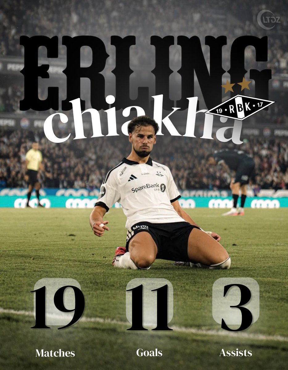 LaTaniereDZ's tweet photo. ERLING CHIAKHA !!! 🇩🇿🤠

19 MATCHS, 11 BUTS et 3 PASSES D 🤯 

Il est le joueur le plus decisif de l’Eliteserien 🔥 https://t.co/MuT18V2ydD