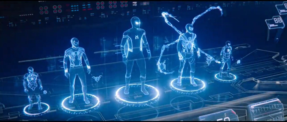 Ofcimcold's tweet photo. Can someone explain why Peter Parker always sticks to his basic Spider-Man suit when he literally has dozens of other suits like the Iron Spider? https://t.co/aC5ECVkvAY