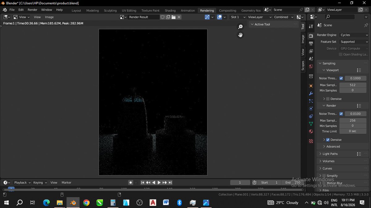 3d_joachim's tweet photo. Still keeping it a light render though.
Thought of seeing how it'll look in the dark view, removed my keylights and l leaving just the backlight. I'll honestly have to say I love it though. Might be cause of my love for dark renders 
#blender
#b3d #productmodel #model #3drender https://t.co/peqU1mO7xo