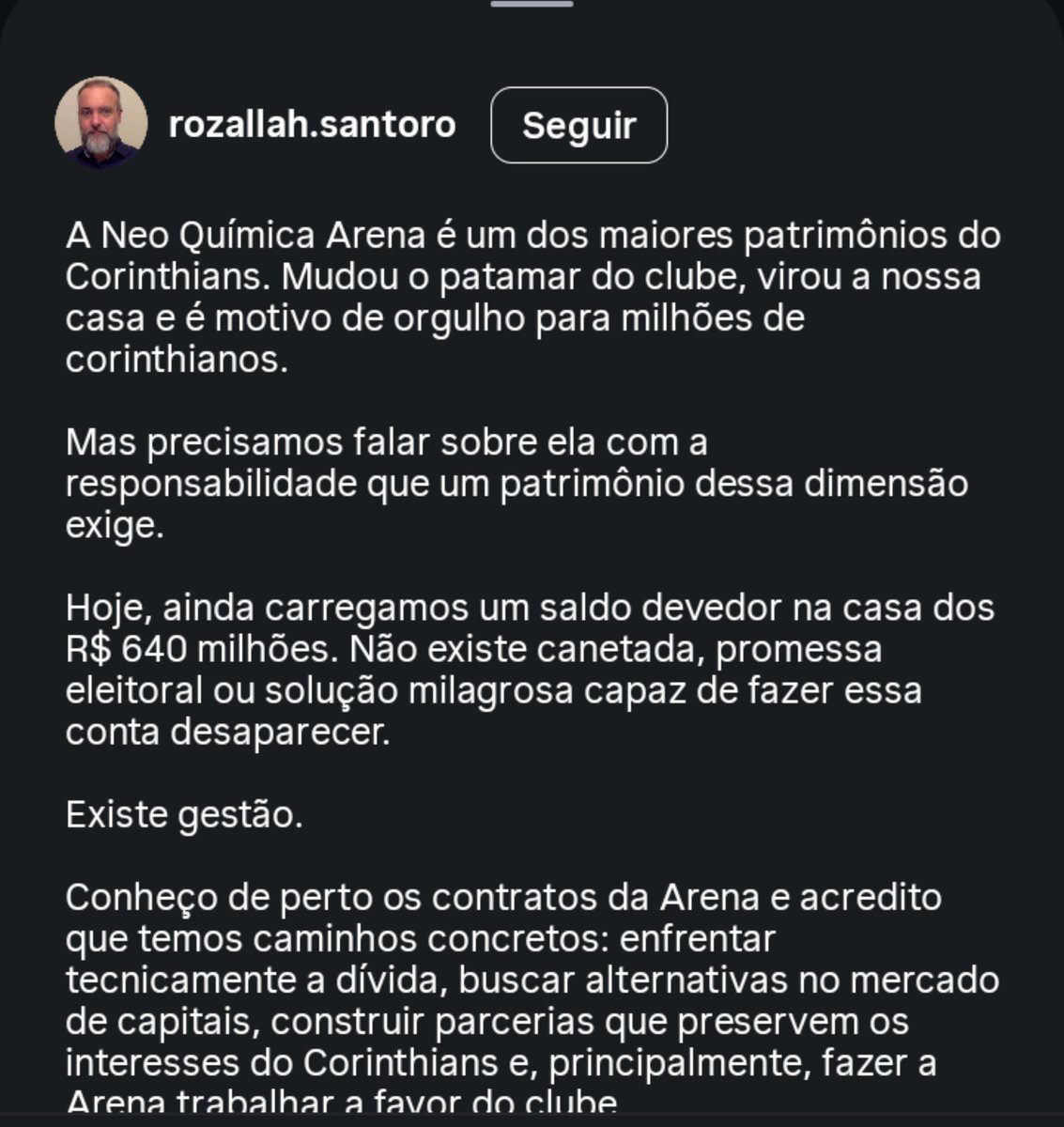 prmalaoficial's tweet photo. Tem que ser muito desprovido de caráter para postar uma coisa dessas.
 
Rozallah, enquanto esteve no cargo de diretor financeiro do Corinthians, ajudou o clube a contrair mais dívidas, como por exemplo no caso Rojas. E ele vai responder por isso, porque nós vamos até as últimas consequências.
 
Vale lembrar que ele foi contra a reabertura das contas de 2023 e é a favor da contratação de parentes para trabalhar no Corinthians.
 
Por exemplo, o irmão dele ganha 60 mil reais por mês no Corinthians atualmente.
 
Rozallah é inimigo do torcedor corinthiano.