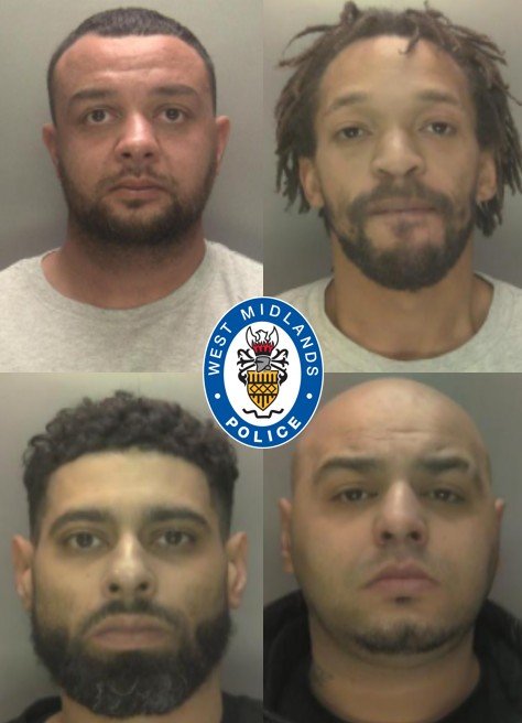 CrimeLdn's tweet photo. Four men have been jailed for life for their part in a conspiracy to murder a man in Coventry.

Mohammed Khan, Nicholas Buckley, Alyxander Fraser and Adam Bhayat were involved in a plot to shoot an 18-year-old in a car park in Gosford Street in September last year.

On the day of the shooting the four met up and travelled towards the scene, with Bhayat driving Buckley and Fraser to the car park.

Once there, Buckley got out and fired a shotgun at the teenager leaving him with serious, but not fatal head injuries.

It was only the incompetence of the group that saved their victim's life.

Immediately after the shooting, the trio fled in a stolen VW Golf, later meeting up again with Khan and staying in his flat before going their separate ways the next morning.

In the wake of the shooting our officers began a detailed investigation involving examining hours of CCTV footage.

All four men were identified and arrested a short time later and charged with conspiracy to commit murder.

The four were convicted in May this year and sentenced as follows on 4 September.

Mohammed Khan, 32, of Branksome Road, Coventry, jailed for life with a minimum of 20 years.

Nicholas Buckley, 36, of Broomfield Place, Coventry, jailed for life with a minimum of 22 years.

Alyxander Fraser, 35, of Rhyl, Denbighshire, jailed for life with a minimum of 18 years.