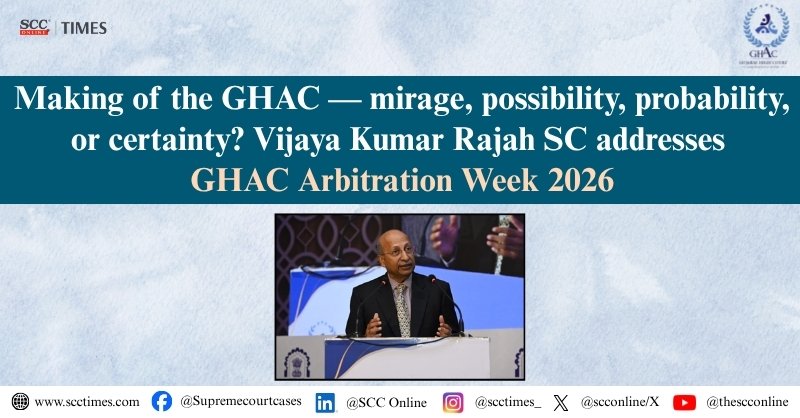 scconline_'s tweet photo. Making of the GHAC — mirage, possibility, probability, or certainty? Vijaya Kumar Rajah SC addresses GHAC Arbitration Week 2026
Read the full report: https://t.co/sXSFma4Fx0
#GHACArbitrationWeek2026 #Arbitration #Mediation #GujaratHighCourt #GHAC #ADR #InstitutionalArbitration https://t.co/tPiqQSd4OI