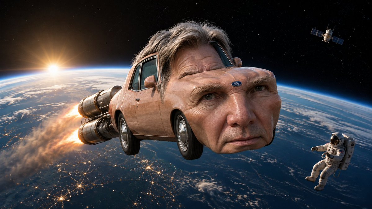 HarrisonFordRH's tweet photo. ayo @NASA put me in orbit coward https://t.co/nJ9DC3Kj83
