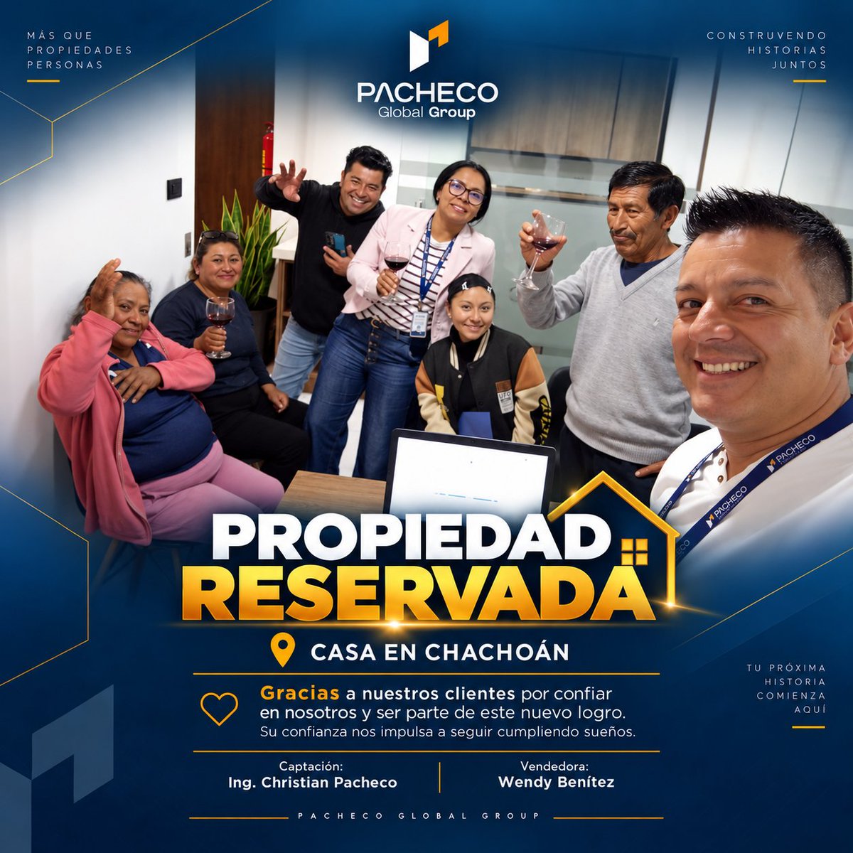 pachecocried's tweet photo. 𝗣𝗥𝗢𝗣𝗜𝗘𝗗𝗔𝗗 𝗥𝗘𝗦𝗘𝗥𝗩𝗔𝗗𝗔 📷
¡Un nuevo sueño comienza a hacerse realidad! 📷📷
Casa en Izamba Chachoán reservada con el respaldo de Pacheco Global Group.
Gracias a nuestros clientes por la confianza depositada en nosotros. 📷📷
#PropiedadReservada #Izamba #Chachoan https://t.co/Re8ZUFJ3rC