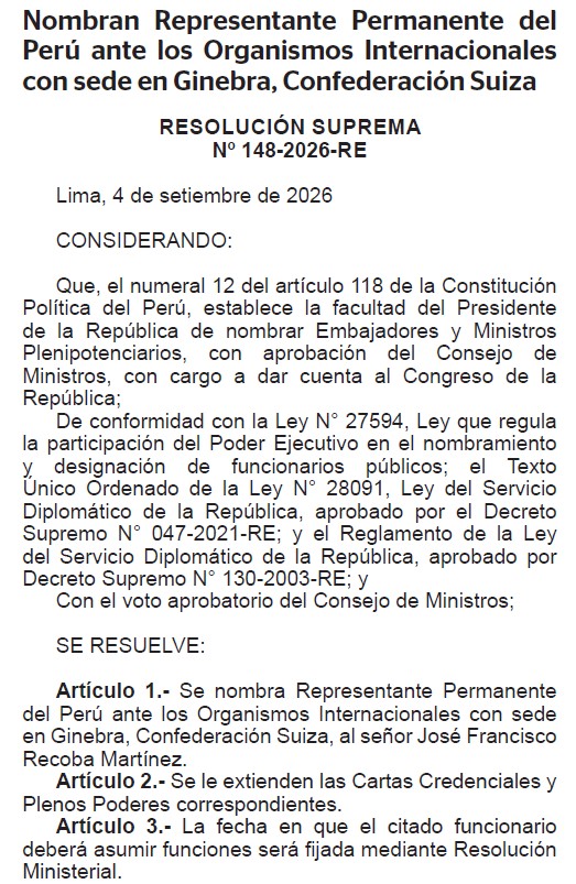 Ojo_Publico's tweet photo. 📍 José Recoba, pediatra y exmiembro del equipo técnico de salud de la candidatura de la presidenta Keiko Fujimori, es nombrado representante del Perú ante organismos internacionales en Ginebra, Suiza. Se opuso a la implementación de octógonos nutricionales en 2018. 🧵 https://t.co/BFFyqUsHM5