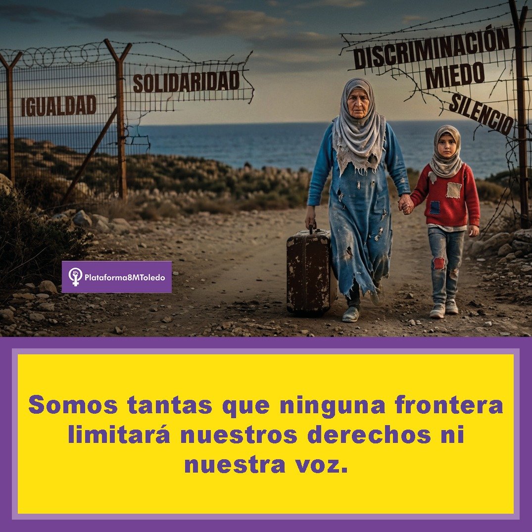 8m_toledo's tweet photo. Ser mujer, ser niña, estar sola, esté embarazada, ser madre o haber sufrido violencia añade capas de vulnerabilidad q las instituciones tienen la obligación de atender y proteger. 

Necesitamos un traslado urgente, seguro, digno y con garantías. https://t.co/CfENy5faJd
