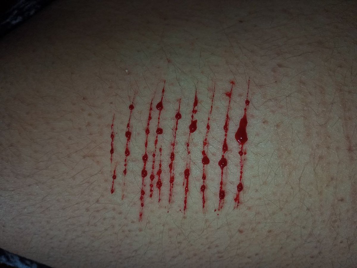 cel1mp's tweet photo. fake makeup practice halloween sfx https://t.co/rs6Byw4LtW