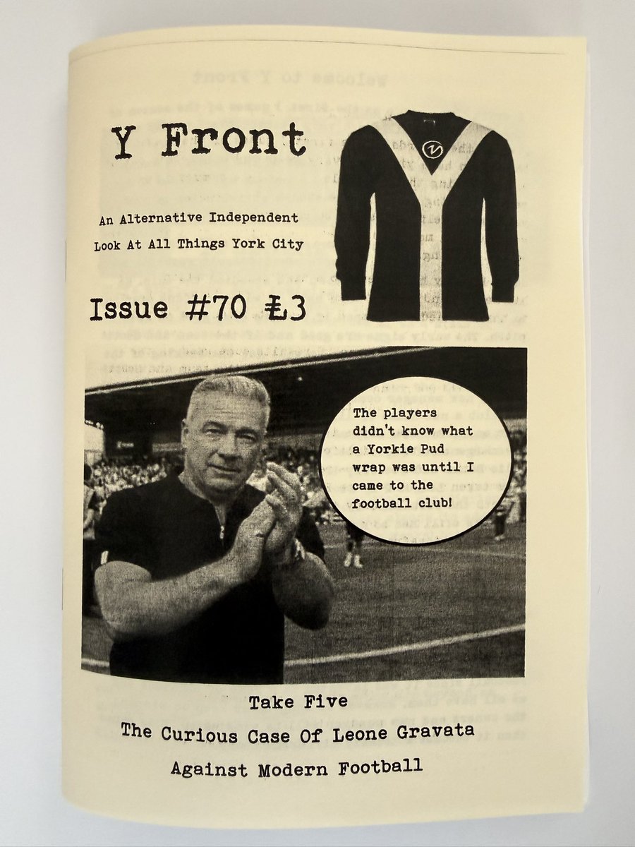 YfrontFanzine's tweet photo. Septembers Y Front is now available online at https://t.co/o5aBvGSsMR #ycfc 

Inside each issue 3 free Dean Wade exclusive stickers. 

Subscriptions of 3/6/9 &amp; 12 available. 

One sale in person on Saturday at the Three Cranes &amp; LNER Community Stadium. #fanzines #york https://t.co/rE4drcG2pJ